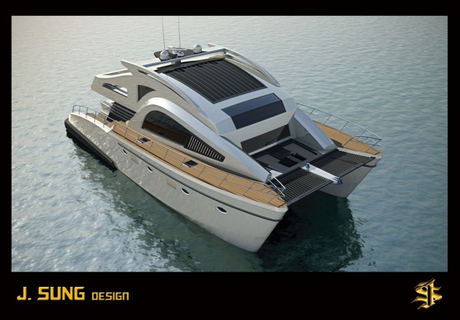 21m J.SUNG C69 catamaran motor yacht by J .SUNG Design studio 