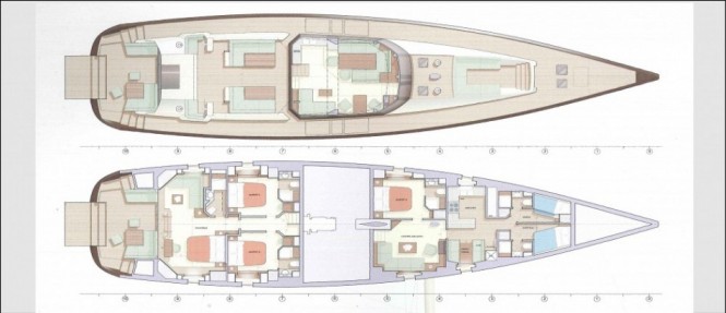 30m Jongert 3000M sailing yacht by Frers Naval Architects - Jongert Shipyard. 