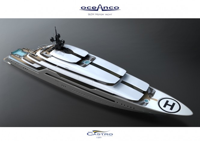 92 M Tony Castro designed PA153 mega yacht for Oceanco