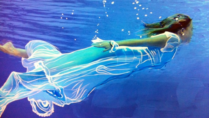 An example of Kadee Webber's mixed media artwork