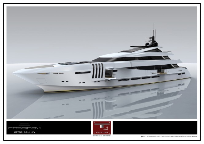 Another view of the 53m Ketos superyacht by Team For Design - by Enrico Gobbi for Rossinavi
