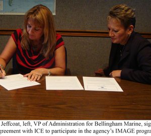 Bellingham Marine signs agreement with U.S. Immigration and Customs Enforcement (ICE)