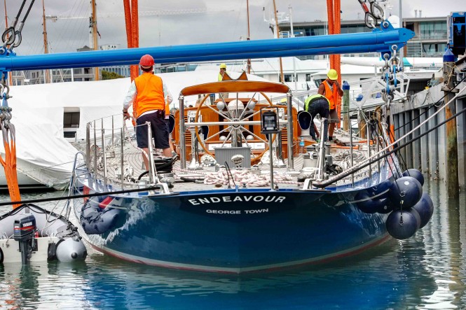 Classic Sailing yacht Endeavour Refit nearing completion