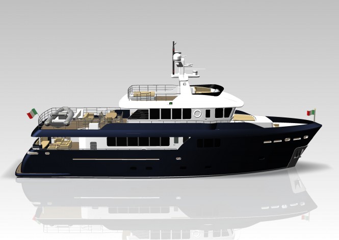 Darwin 95 superyacht designed by Hydro Tec