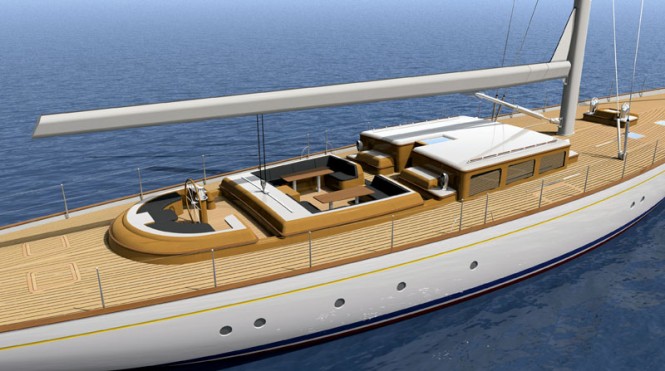 Front Street Shipyard's FSS 130 sailing yacht by Sparkman & Stephens