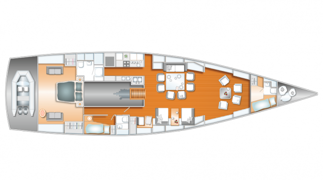Hanse 78 Premium Superyacht - Layout