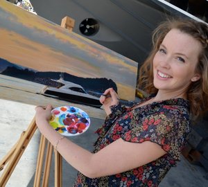 Artist Kadee Webber encourages artists to push their brushes to the limits to help local charities