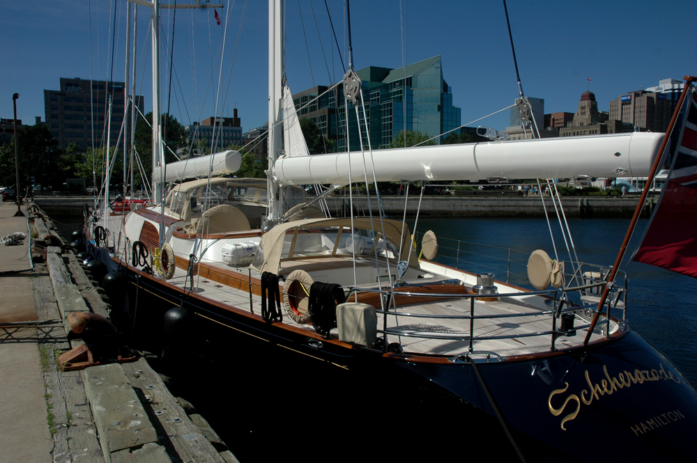 Luxury sailing yacht SCHEHERAZADE in Halifax, Nova Scotia Photo Credit Brian William Hagell