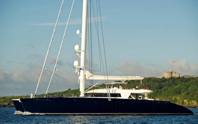 Luxury superyacht catamaran Hemisphere  - Courtesy of Pendennis Shipyard