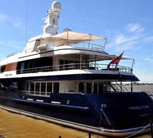 Motor yacht Madsummer  (ex TV) at Dennis Conner's North Cove