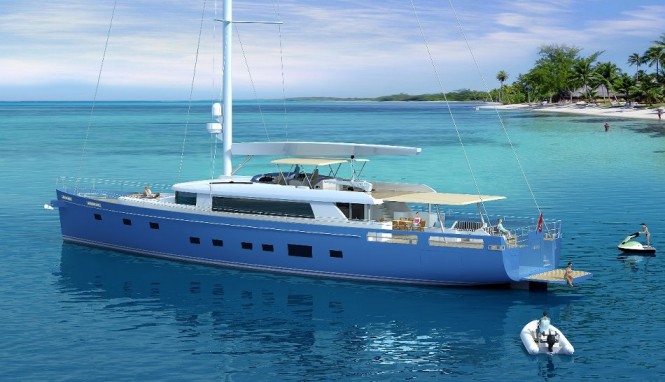 New Extreme 40m sailing yacht by Ginton Naval Architects and Guido de Groot built by Mengi Yay