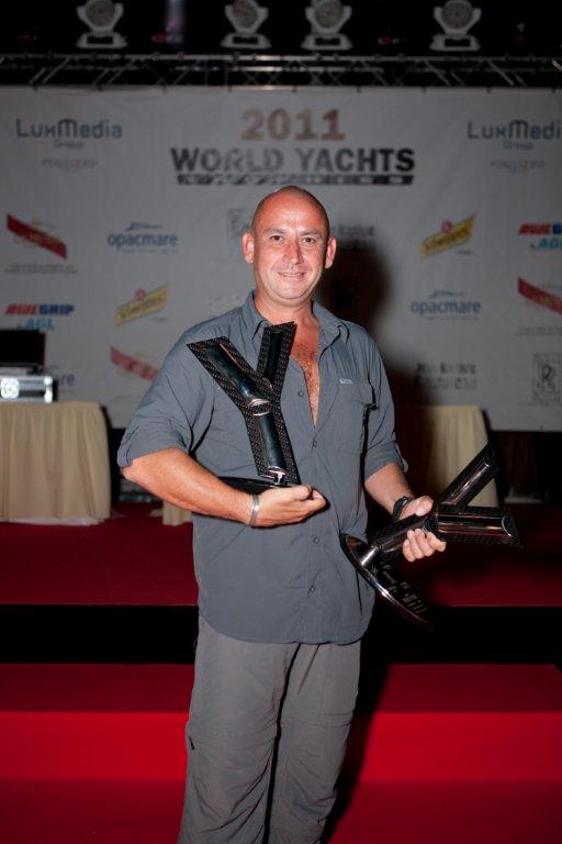 Selcuk Kocak, designer of the Peri 41T and head of Scaro Design received the awards on behalf of Peri Yachts