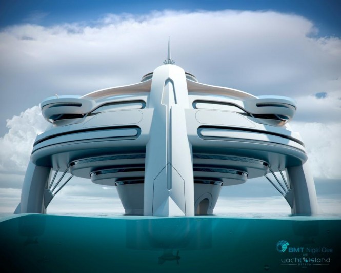 Superyacht Project Utopia by BMT Nigel Gee and Yacht Island Design 