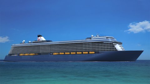 STX Finland and TUI Cruises sign a contract for a 295m luxury Cruise Ship  - An artist's impression of the new cruise liner. Image STX