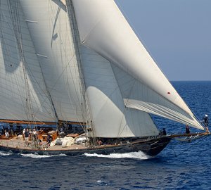 Majestic sailing yacht Mariette of 1915 maintains lead in Porto Cervo at Veteran Big Boat Rally