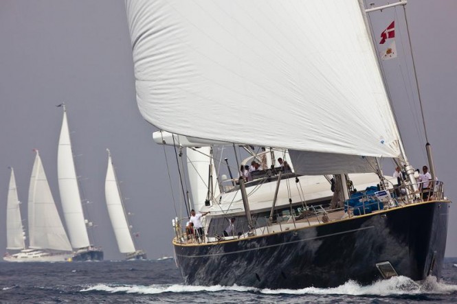 Sailing yacht Parsifal III at the Perini Navi Cup 2011 - Photo Credit Carlo Borlenghi