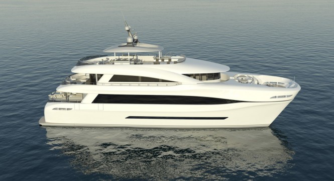 Superyacht Quaranta - the largest carbon hybrid composite power catamaran in the world