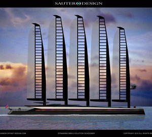 The 66m Emax E-Volution Solar Hybrid Schooner by Sauter Carbon Offset Design - The Fastest and Greenest Superyacht