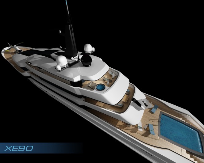 The 90m XE-90 motor yacht design by Nod Design The 90m XE-90 motor yacht design by Nod Design