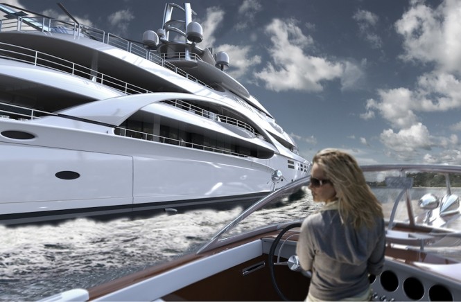 The BV88MCA MLD 88m MCA Motor Yacht ICE Concept by Blohm + Voss and Michael Leach Design