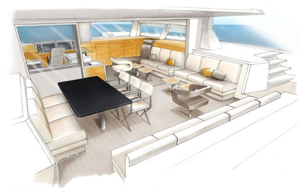 The Catana 59 Catamaran Interior Design