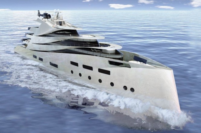 The IPI 90 superyacht concept by Impossible Productions Ink LLC and Vuyk Engineering Groningen B.V.