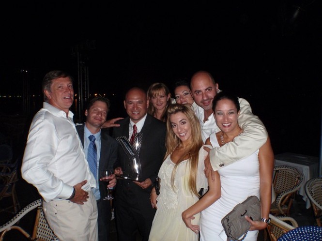 The proud NISI team at the 2011 World Yachts Trophies - with an award for the Best Design in the under 24m category