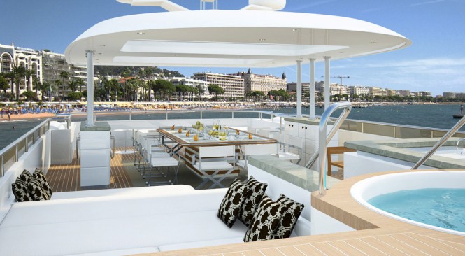 Yacht Quaranta Top-Deck