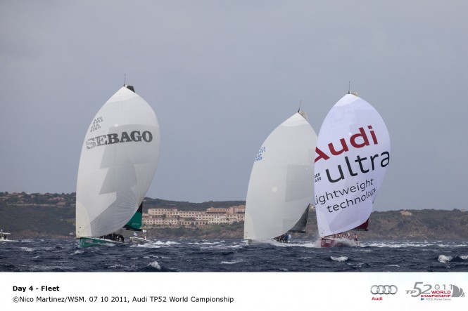 Sailing yacht fleet 07 10 2011, Audi TP52 World Championship © Nico MartinezWSM 