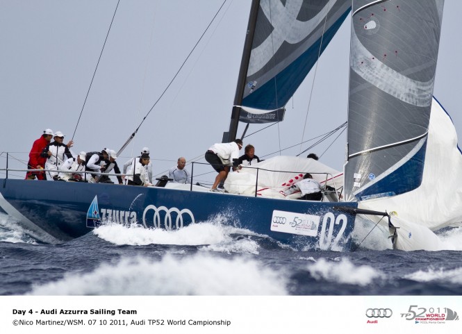 Sailing yacht Azzura, Audi TP52 World Championship © Nico Martinez WSM 