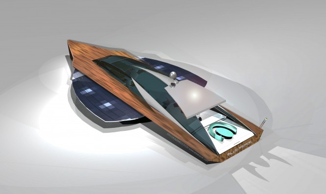 42m Motor Yacht Blue Peace by Aras Kazar Designs 