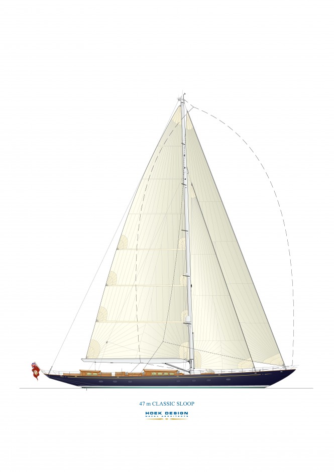 47.8m superyacht by Royal Huisman designed by Hoek Design with interior by Rhoades Young