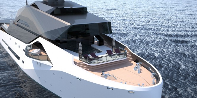 90m Explorer yacht concept by Arman marine design studio