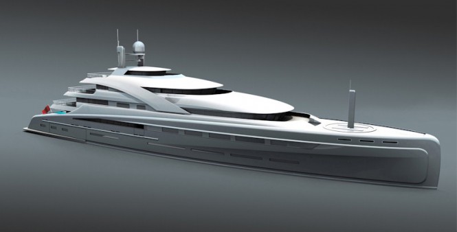 90m Motor Yacht Illusion by RMD begins construction at Raffles Shipyard