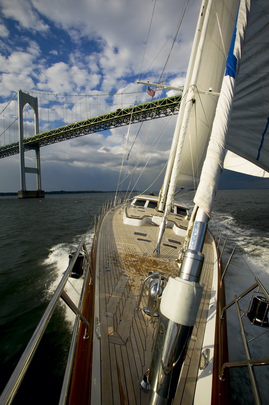A charter sailing yacht on Narragansett Bay  - Photo credit Onne van der Wal