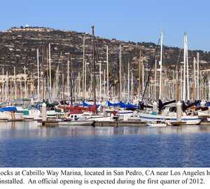 Bellingham Marine installs new docks at the new San Pedro Marina