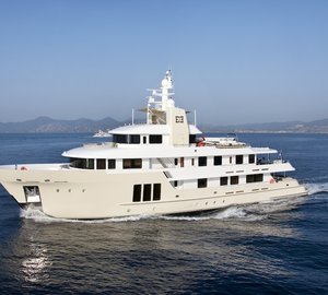 New aerial images of the Mediterranean luxury charter yacht E&E 