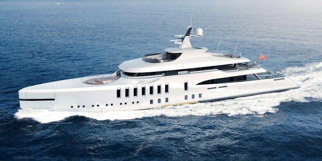 Claydon Reeves 70m CASPIAN Superyacht Design 