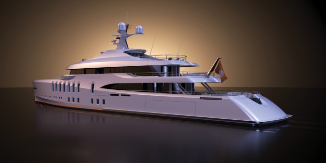 Claydon Reeves 70m CASPIAN Motor Yacht Design 