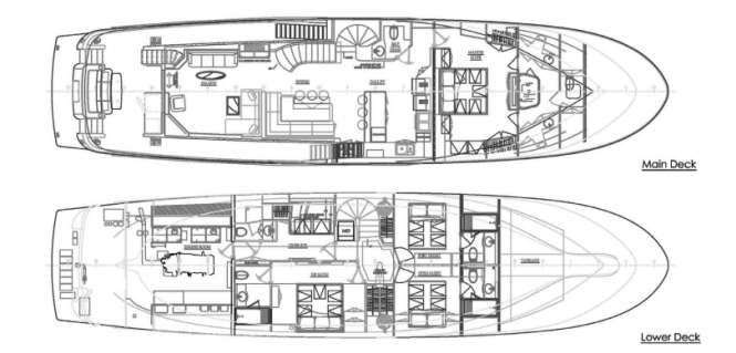 Expedition Yacht Blood Baron by Northern Marine - General Arrangements