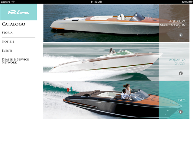 Ferretti Group iPad App for Superyachts - iRiva App