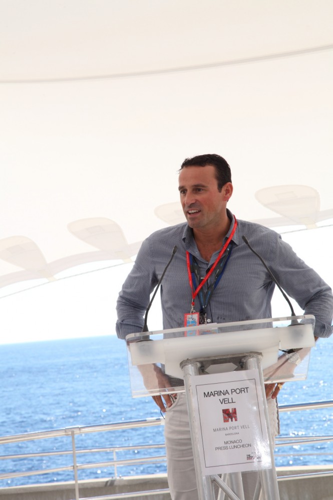 Marina Port Vell, 2011 Monaco Yacht Show Press Conference, Martin Bellamy, Chairman, Salamanca Group