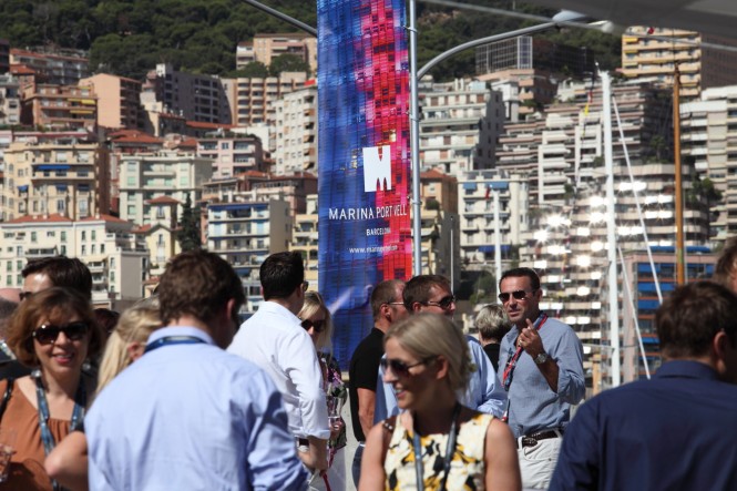 Marina Port Vell 2011 Monaco Yacht Show Press Conference, Mingling