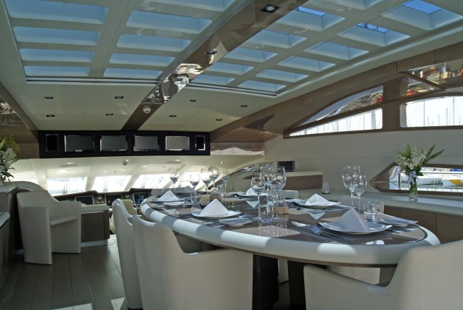 Noor Superyacht interior by Hot Lab yacht and design