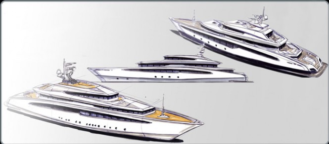 Oceanco 85.75m Waterfall Megayacht by Moore Yacht Design