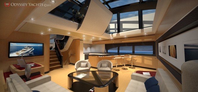 Odyssey Yachts - interior of the motor yacht Apollo 100