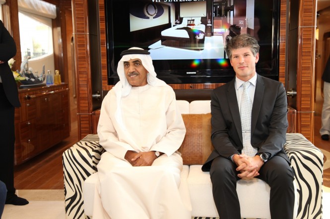 Press Conference, Left to right  Mohamed Alshaali, Chairman Gulf Craft; Erwin Bamps, COO