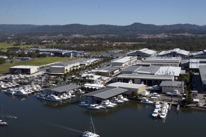 Riviera's state-of-the-art 14-hectare facility at Coomera, Queensland. Riviera's state-of-the-art 14-hectare facility at Coomera, Queensland.