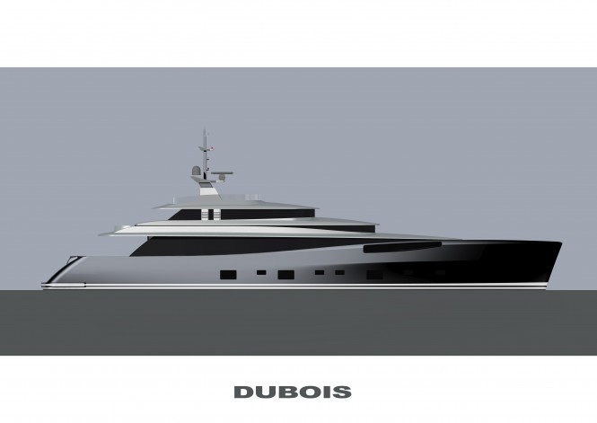 The 44-metre Jongert motor yacht. Yacht architect Ed Dubois - Image courtesy of Jongert Shipyard
