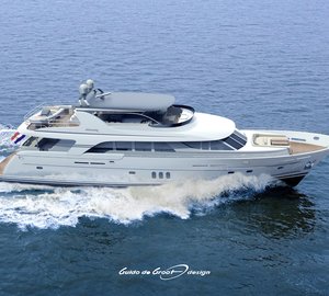 The Mulder 98 Flybridge motor yacht under construction